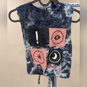 Panic! At The Disco Tie-Dye Tank Top Women's XS Blue and Pink